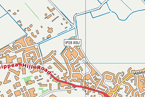 IP28 8SU map - OS VectorMap District (Ordnance Survey)