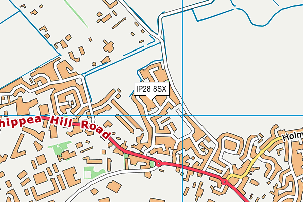 IP28 8SX map - OS VectorMap District (Ordnance Survey)