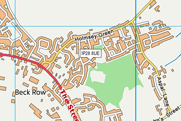 IP28 8UE map - OS VectorMap District (Ordnance Survey)