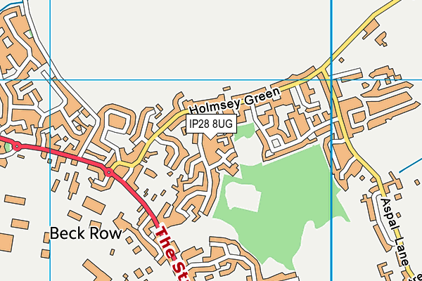 IP28 8UG map - OS VectorMap District (Ordnance Survey)