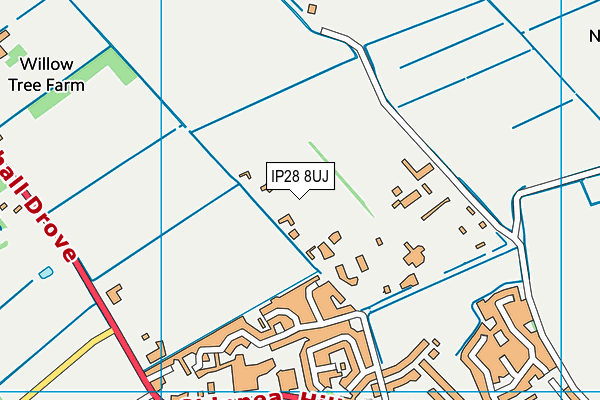 IP28 8UJ map - OS VectorMap District (Ordnance Survey)