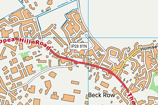 IP28 8YN map - OS VectorMap District (Ordnance Survey)