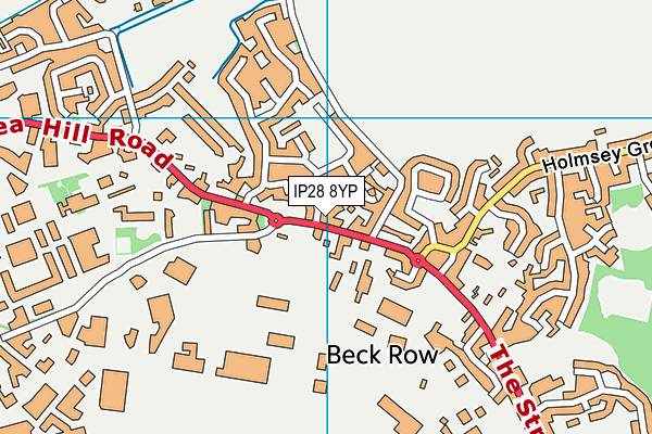 IP28 8YP map - OS VectorMap District (Ordnance Survey)