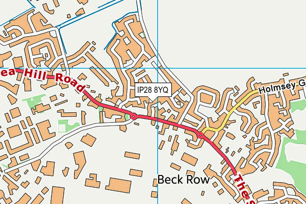 IP28 8YQ map - OS VectorMap District (Ordnance Survey)