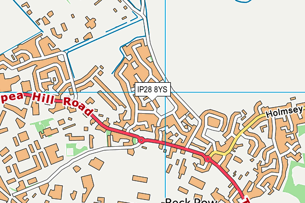 IP28 8YS map - OS VectorMap District (Ordnance Survey)