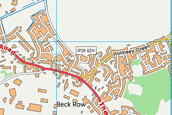 IP28 8ZH map - OS VectorMap District (Ordnance Survey)