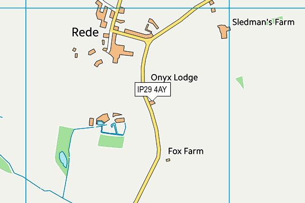 IP29 4AY map - OS VectorMap District (Ordnance Survey)