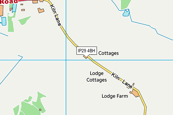 IP29 4BH map - OS VectorMap District (Ordnance Survey)