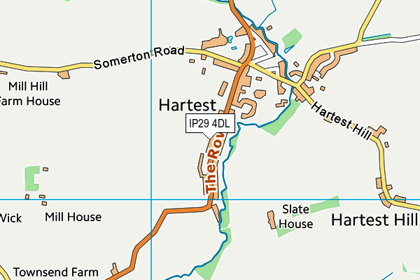 Hartest Church of England Primary School map (IP29 4DL) - OS VectorMap District (Ordnance Survey)