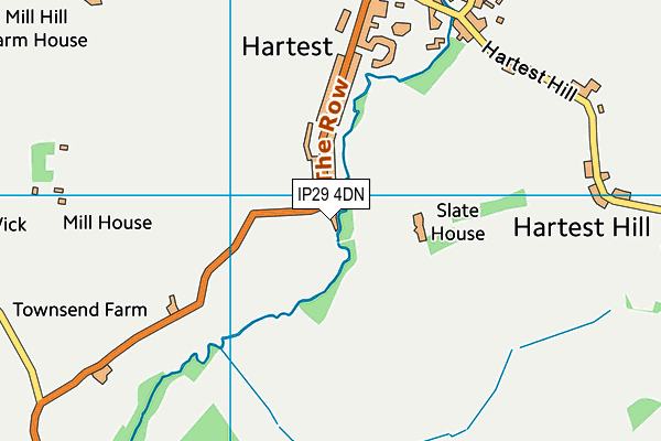 IP29 4DN map - OS VectorMap District (Ordnance Survey)