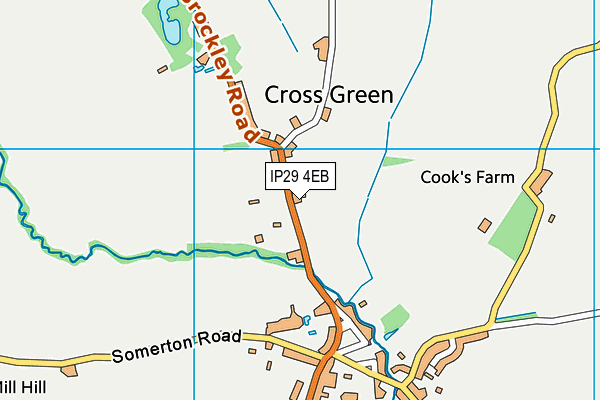 IP29 4EB map - OS VectorMap District (Ordnance Survey)