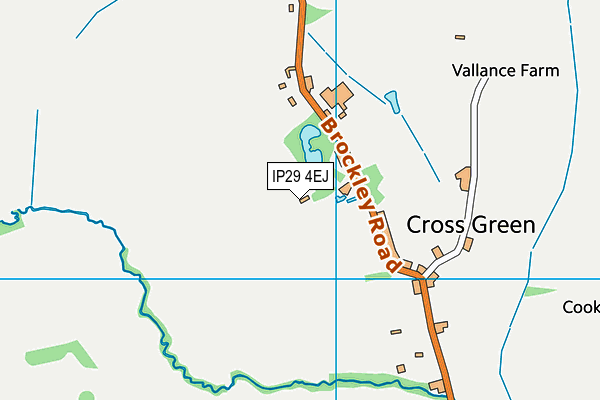 IP29 4EJ map - OS VectorMap District (Ordnance Survey)