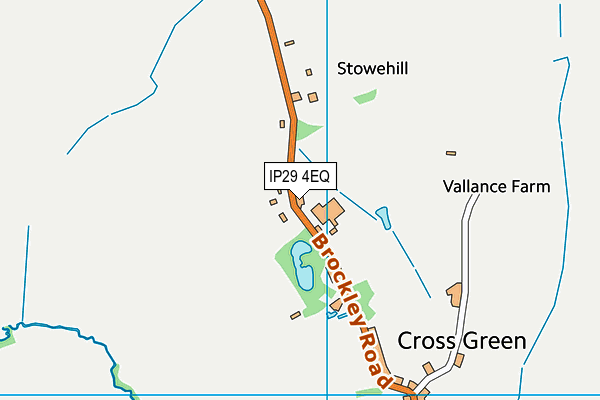 IP29 4EQ map - OS VectorMap District (Ordnance Survey)