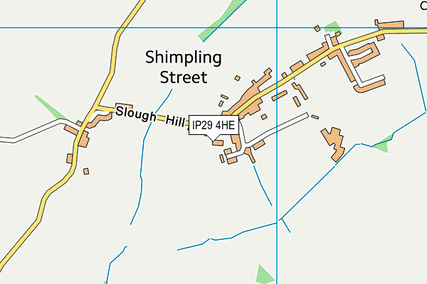 IP29 4HE map - OS VectorMap District (Ordnance Survey)