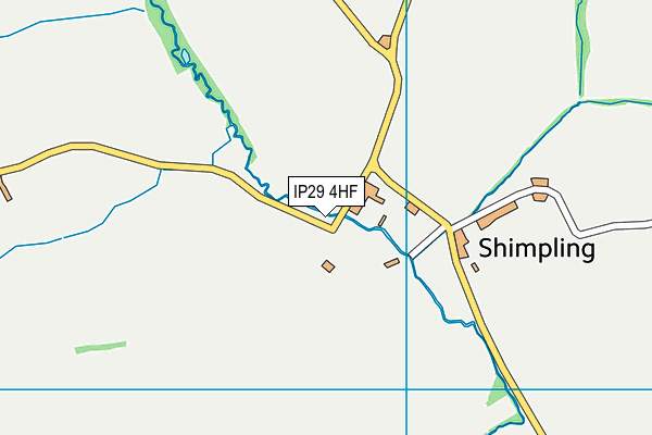 IP29 4HF map - OS VectorMap District (Ordnance Survey)