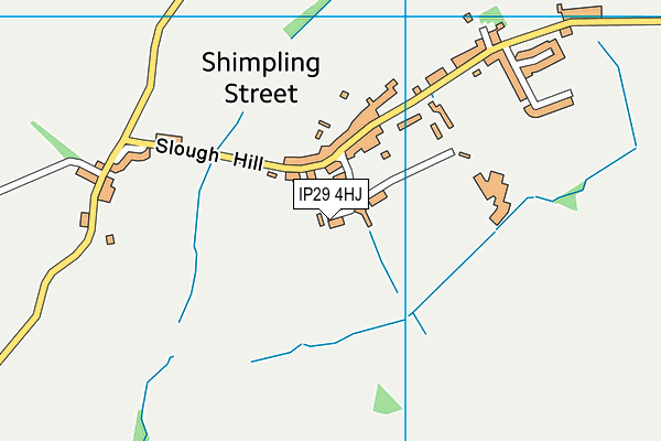 IP29 4HJ map - OS VectorMap District (Ordnance Survey)