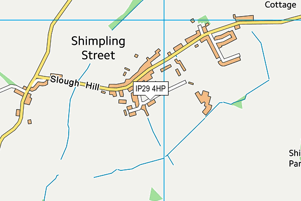 IP29 4HP map - OS VectorMap District (Ordnance Survey)