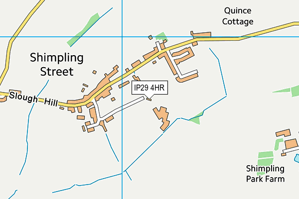 IP29 4HR map - OS VectorMap District (Ordnance Survey)