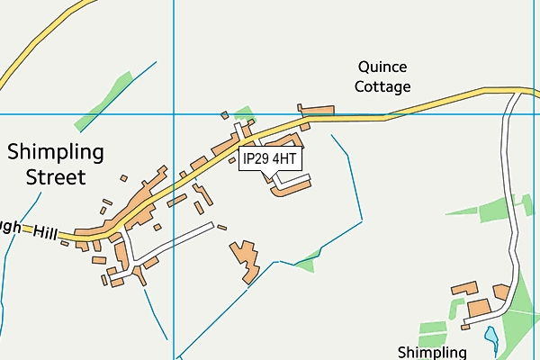 IP29 4HT map - OS VectorMap District (Ordnance Survey)