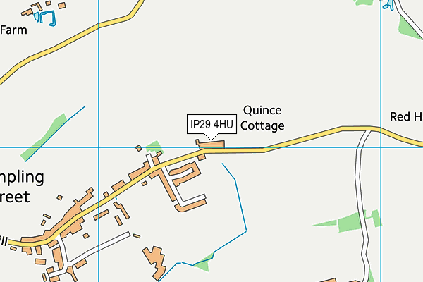 IP29 4HU map - OS VectorMap District (Ordnance Survey)