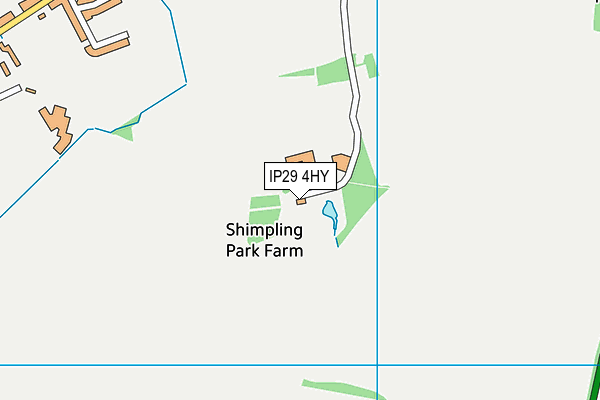 IP29 4HY map - OS VectorMap District (Ordnance Survey)