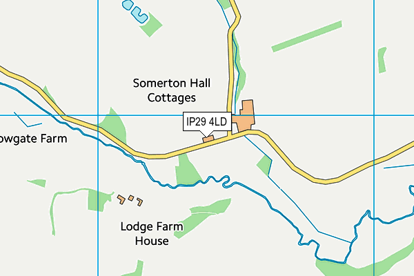 IP29 4LD map - OS VectorMap District (Ordnance Survey)