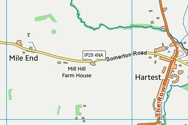 IP29 4NA map - OS VectorMap District (Ordnance Survey)