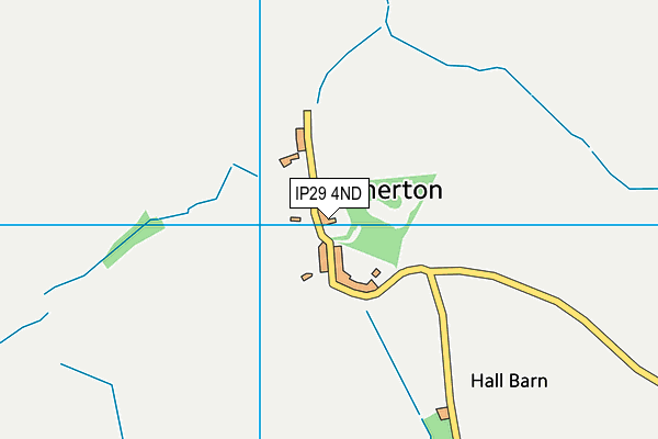 IP29 4ND map - OS VectorMap District (Ordnance Survey)