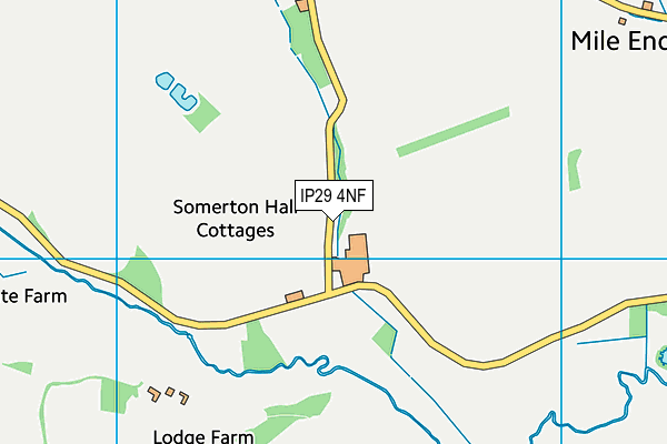 IP29 4NF map - OS VectorMap District (Ordnance Survey)