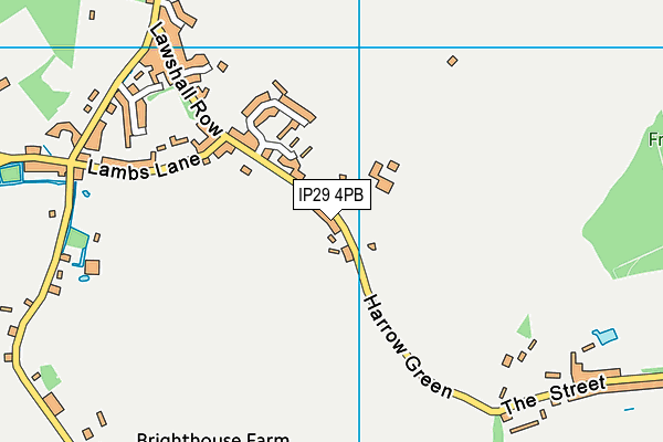 Lawshall Village Hall map (IP29 4PB) - OS VectorMap District (Ordnance Survey)