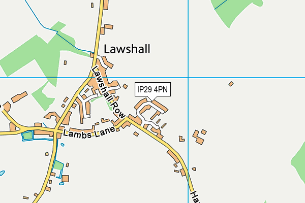 IP29 4PN map - OS VectorMap District (Ordnance Survey)