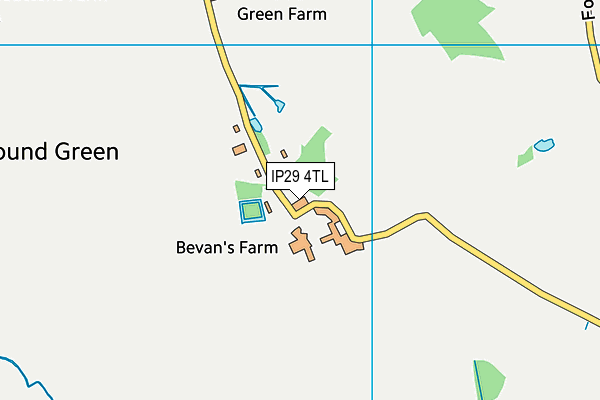 IP29 4TL map - OS VectorMap District (Ordnance Survey)