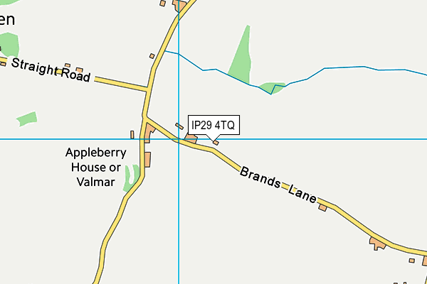 IP29 4TQ map - OS VectorMap District (Ordnance Survey)