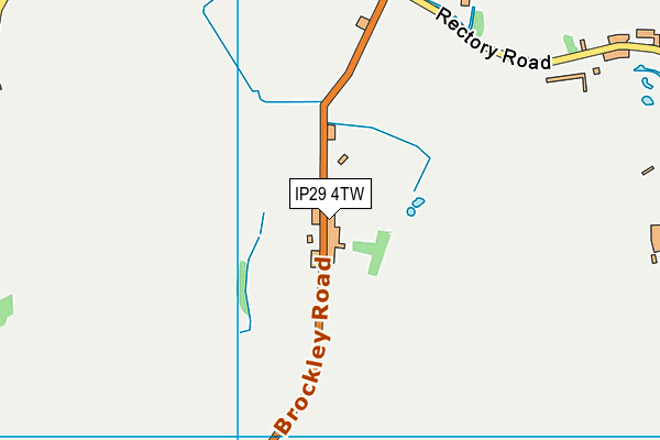 IP29 4TW map - OS VectorMap District (Ordnance Survey)