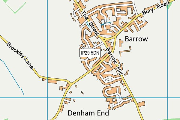IP29 5DN map - OS VectorMap District (Ordnance Survey)