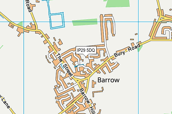 IP29 5DQ map - OS VectorMap District (Ordnance Survey)