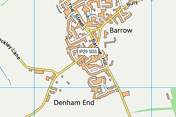 IP29 5DS map - OS VectorMap District (Ordnance Survey)