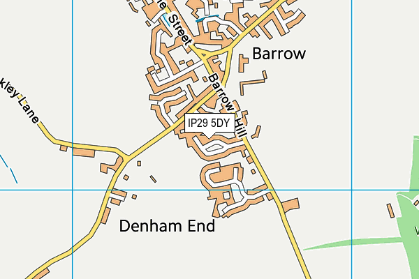 IP29 5DY map - OS VectorMap District (Ordnance Survey)