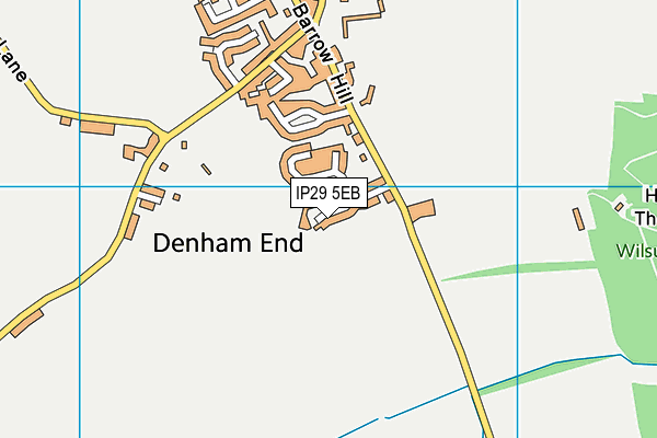 IP29 5EB map - OS VectorMap District (Ordnance Survey)