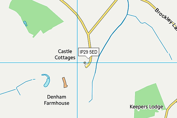 IP29 5ED map - OS VectorMap District (Ordnance Survey)