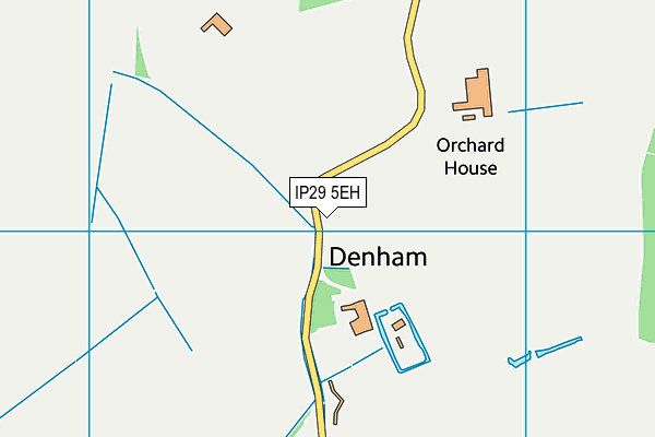 IP29 5EH map - OS VectorMap District (Ordnance Survey)