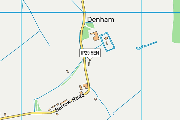 IP29 5EN map - OS VectorMap District (Ordnance Survey)