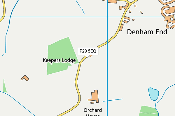 IP29 5EQ map - OS VectorMap District (Ordnance Survey)