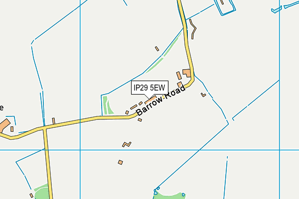 IP29 5EW map - OS VectorMap District (Ordnance Survey)