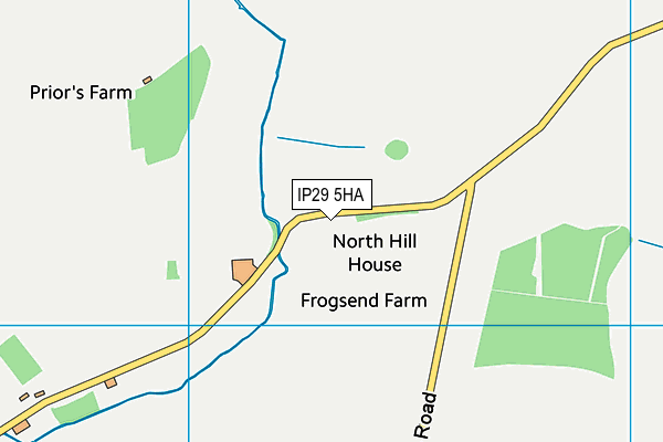 IP29 5HA map - OS VectorMap District (Ordnance Survey)