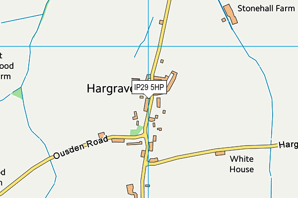 IP29 5HP map - OS VectorMap District (Ordnance Survey)