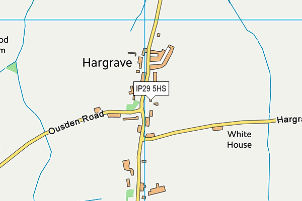 IP29 5HS map - OS VectorMap District (Ordnance Survey)