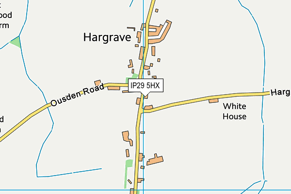 IP29 5HX map - OS VectorMap District (Ordnance Survey)