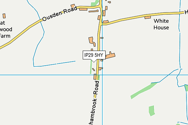 IP29 5HY map - OS VectorMap District (Ordnance Survey)