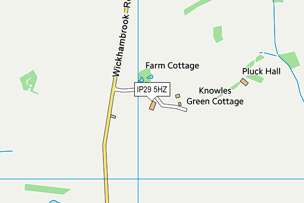 IP29 5HZ map - OS VectorMap District (Ordnance Survey)